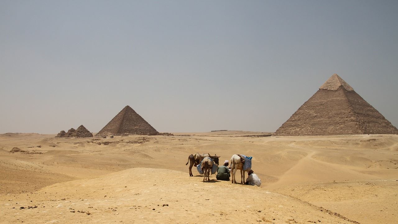 a photo of the pyramids