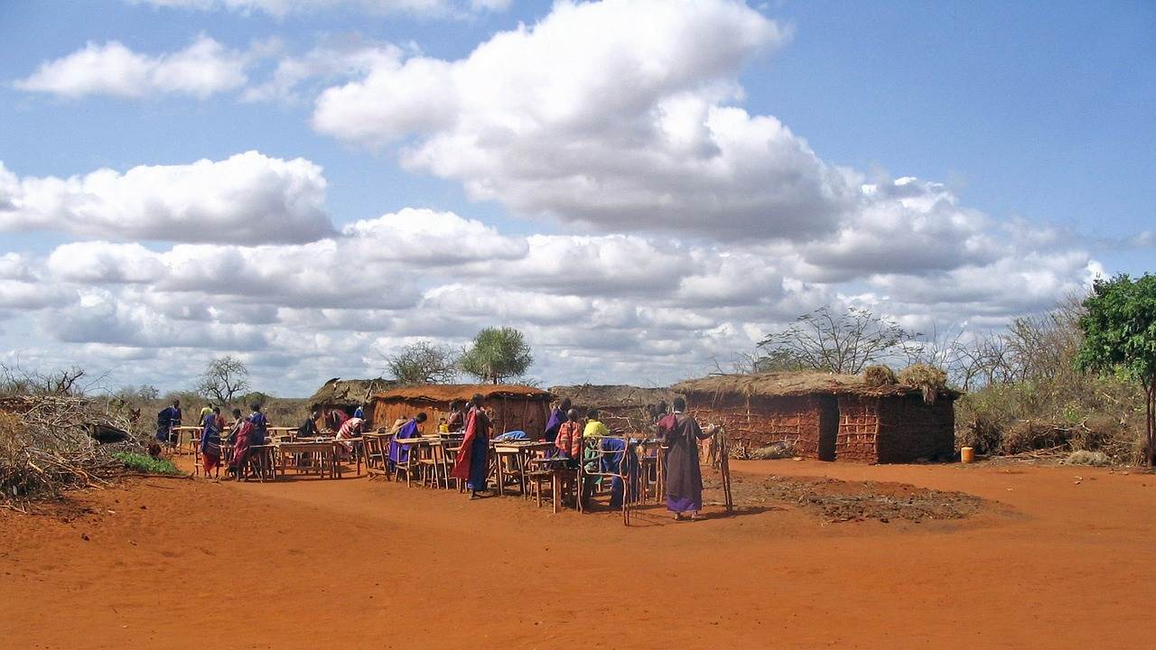 a maasai village in kenya